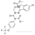 Indeno[1,2-e][1,3,4]oxadiazine-4a(3H)-carboxylicacid,7-chloro-2,5-dihydro-2-[[(methoxycarbonyl)[4-(trifluoromethoxy)phenyl]amino]carbonyl]-,methyl ester,( 57189027,4aS)- CAS 173584-44-6